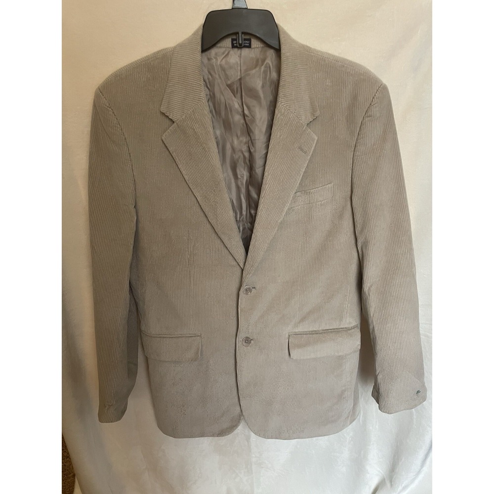 MEETING STREET MEN'S TAN‎ BROWN CORDUROY COTTON SPORTS BLAZER  SIZE 42 LONG